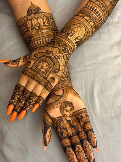 Ankita Mehndi Artist - Bridal & Wedding Mehndi Custom Portraits: Your Story in Henna photo 3