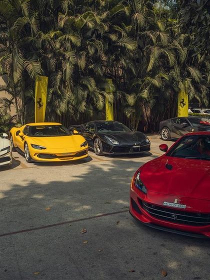 Front view of the powerful lineup at the Ferrari Weekender. Curating music for automotive events is a specialty of mine, blending high energy with brand sophistication.