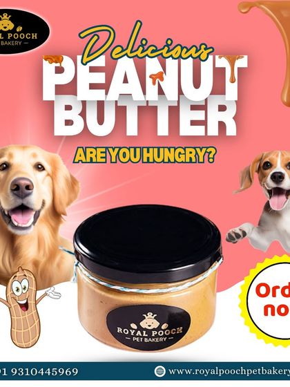 Are you hungry? My delicious peanut butter is a healthy and safe option for your pup. I never use harmful additives, so you can be sure you're giving them the best.