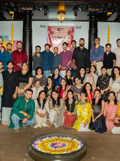 Our community, our family. This is us at the Kavi Mane Utsav, a beautiful gathering of poets, storytellers, and listeners who came together to make the day unforgettable.
