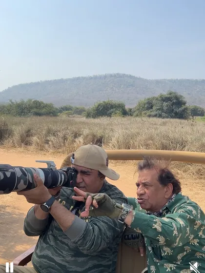 One-on-one mentorship in action during our Panna trip. I am right there with the participant, guiding him to get the perfect shot. This personalized attention is what helps you grow as a photographer.