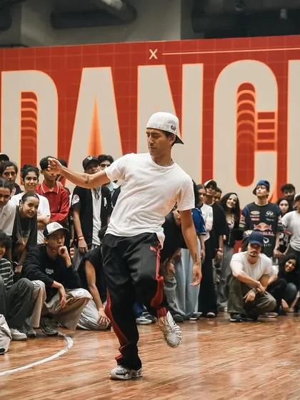 An international instructor demonstrates a move to a captivated audience. At Camp Big Dance, you get up-close and personal training from the world's finest dancers.