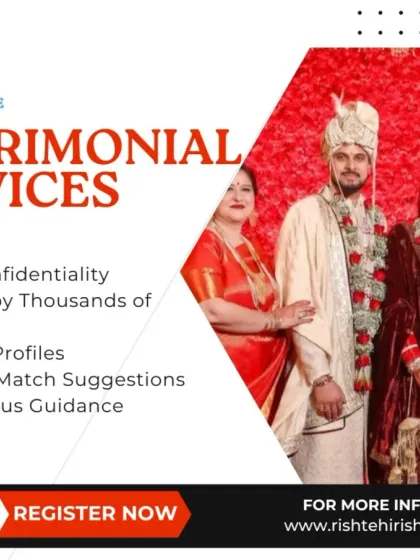 Our matrimonial service is built on a foundation of trust. We guarantee 100% confidentiality, provide only verified profiles, and offer continuous guidance from a dedicated relationship manager.