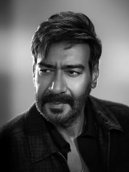 Another portrait from the 'Shaitaan' styling session. The focus here is on creating a mood through simple, classic menswear pieces that allow the actor's performance to take center stage.