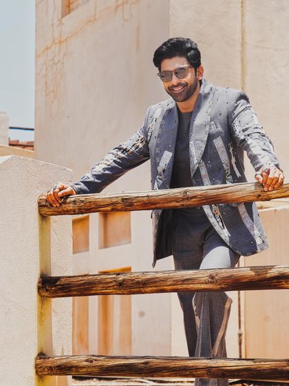 Taha Shah wears our Paradox Suit, a piece that blends classic design with meticulous craftsmanship. The fine embroidery and metal stud details promise unparalleled style and sophistication.