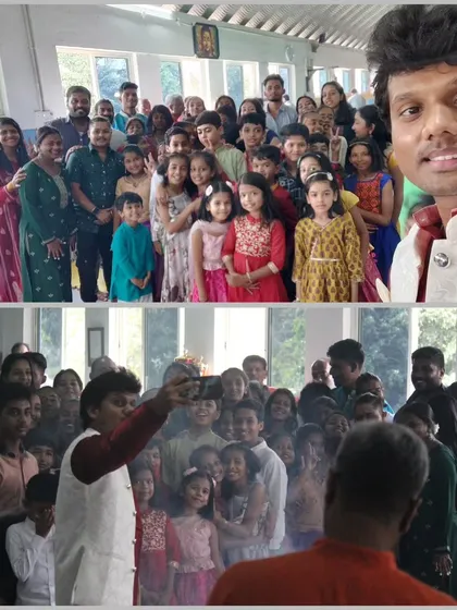 A selfie with the entire squad during our Ayudha Pooja celebration. It's a joy to see everyone come together in their festive best.