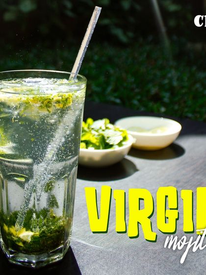 That refreshing feeling! A tall glass of our Virgin Mojito is the perfect way to cool down and enjoy the garden ambiance.
