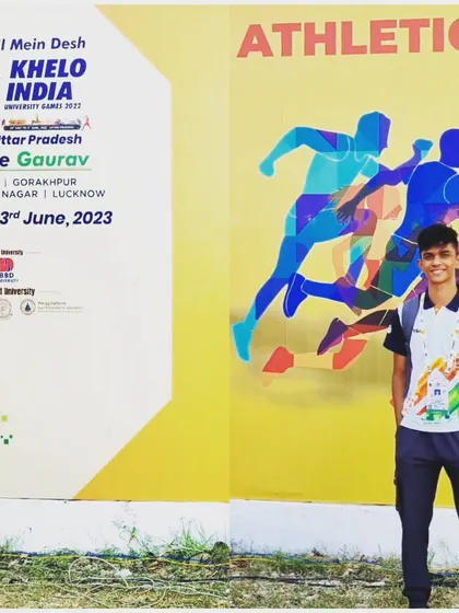 Happy to share that my athlete Yash Joshi represented the University of Mumbai at the Khelo India University Games 2023.