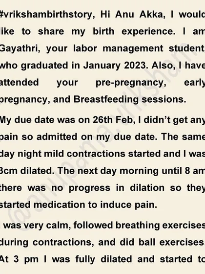 This mother's story is a great example of how birth plans can change. After laboring and pushing, a C-section was needed for the baby's safety, and she faced it with confidence.