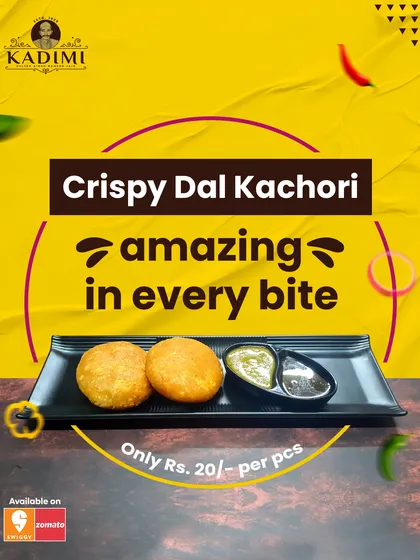 Crispy Dal Kachori: Amazing in Every Bite. Our Dal Kachori, served with tangy chutneys, is a classic North Indian snack. It's crispy on the outside and filled with a delicious, spiced dal mixture.