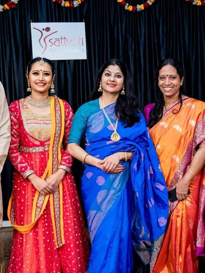 A formal photograph with my gurus and parents, the pillars of my strength, marking a new chapter in my journey as a teacher.