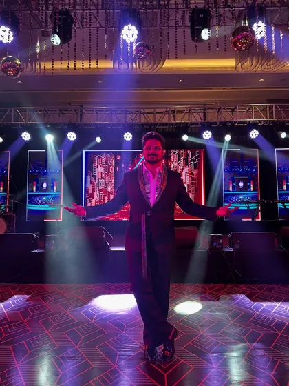 Ready to take the stage and command the room. Whether it's a glamorous Sangeet night or a high-energy carnival, I come prepared to own the stage and make your event unforgettable.