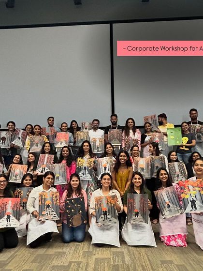 Paint Bar - Corporate Events & Team Building Classic Office Sip & Paint photo 40