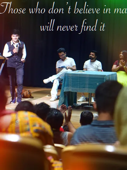 A shot from one of my stage shows, where I'm interacting with the audience. I believe magic is a shared experience, and the real magic happens when people start to believe in the impossible, even for a moment.