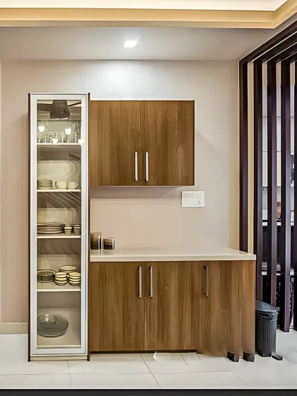 Bangalore Interiors - Custom Modular Furniture Bar & Crockery Cabinets photo 5