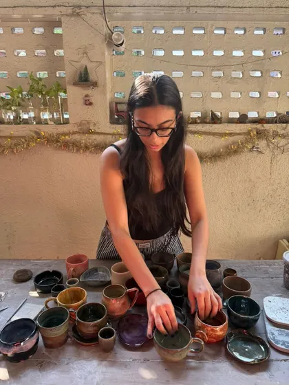 Meet Hithika, one of our wonderful teachers. On weekends, she guides students with patience and energy, and on weekdays, she's a bubbly potter creating her own work. She brings so much warmth and laughter to the studio.