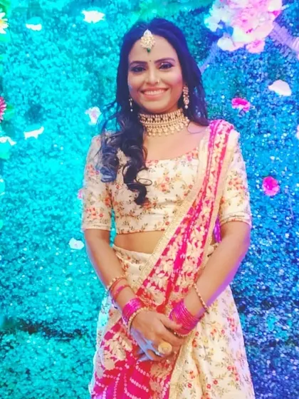 Another shot of this lovely client. The simple choker is perfect for a bridesmaid or for attending a pre-wedding function like a sangeet or mehendi.