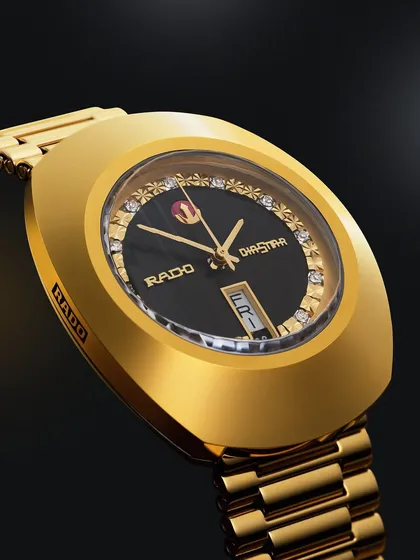 This Rado Diastar was one of the most challenging watches I've ever photographed. Its case is a complete mirror, reflecting everything. Cracking the lighting code to showcase its form without unwanted reflections, while highlighting the gold and diamonds, was a technical puzzle that took time and patience to solve.