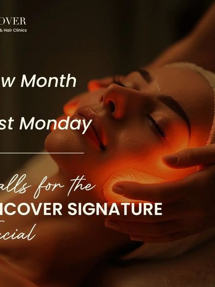 A new month and the first Monday call for a fresh start. Our Uncover Signature Facial is the perfect way to reset your skin and begin the month with a glow.