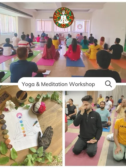 This is a look inside one of our Yoga and Meditation workshops. We combine group practice, individual pranayama exercises, and hands on learning about divine healing tools like crystals and chakra charts.