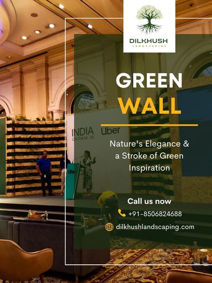 A wide shot of the "Go Electric" event stage, showing how our green wall panels create a cohesive and inspiring atmosphere for a large corporate gathering.