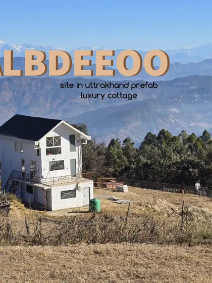 Our prefab structures are perfect for challenging terrains. This luxury cottage in Sitlakhet, Almora, Uttarakhand, showcases our ability to build beautiful, earthquake-resistant homes with stunning mountain views, where traditional construction is difficult and costly.