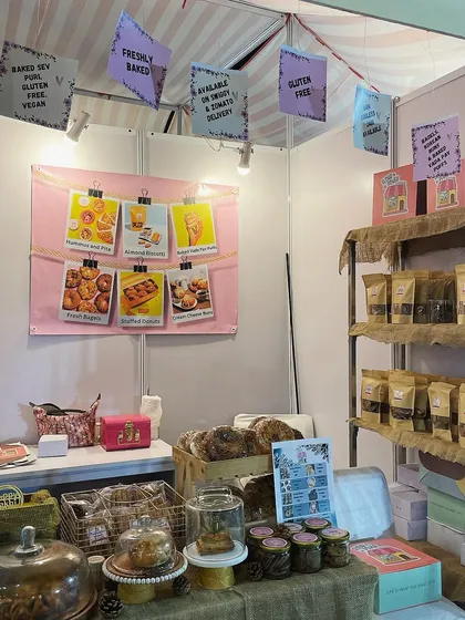 My booth at the Ruchika exhibition. It was a busy and successful day, and I was so happy to see so many people enjoying my bestsellers.