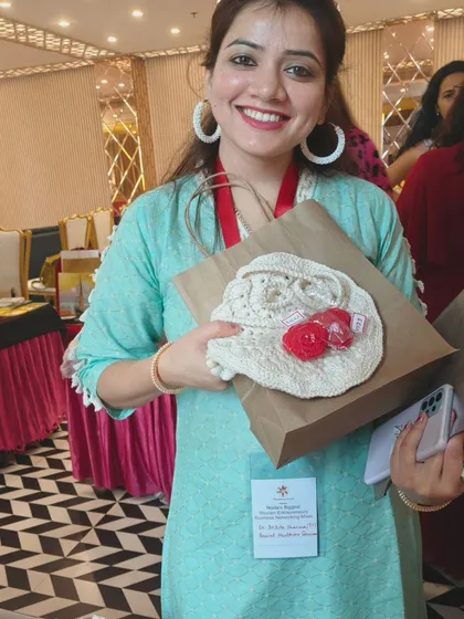 A successful event. Thank you to everyone who supported my art. Here is a happy customer with her purchase. Please tag me in your pictures.