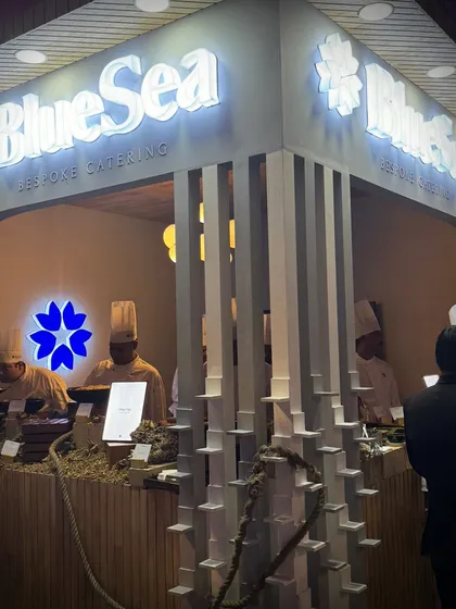 Our impressive stall at The Gourmet Fest in Delhi, where we showcased our Vietnamese and Italian live stations. The design reflects our brand's modern and sophisticated aesthetic.