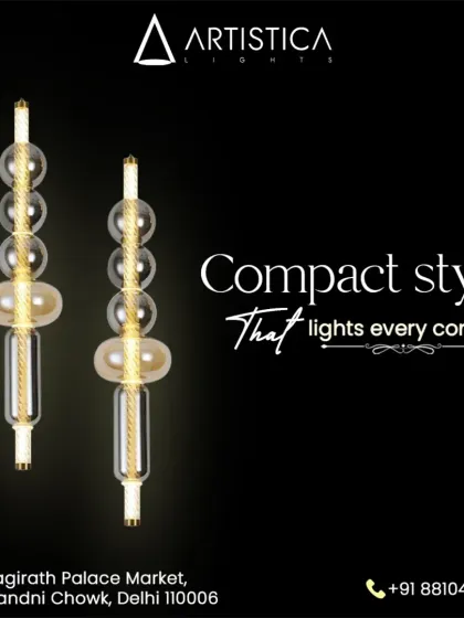 This compact and stylish pendant features a unique design of stacked glass bubbles. It's a perfect example of how a smaller fixture can still make a big impact, ideal for lighting up a cozy corner or hanging in a series.