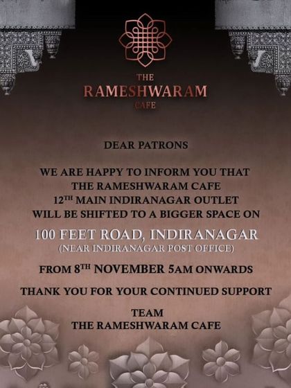 Clear communication is key when scaling. This announcement informed our loyal patrons about our move to a bigger space in Indiranagar, ensuring a smooth transition and continued support.