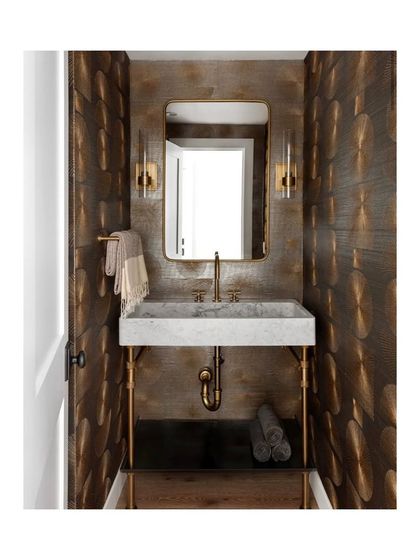 Home Stories - Bespoke Fabric & Wallpaper Design Powder Room Perfection photo 7