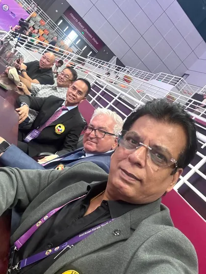 A selfie with my friends and colleagues from the WKF and AKF executive councils in Hangzhou, China. These are the people who shape the future of world karate.