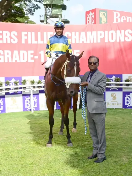 'Champions Way' after a commanding win in The Nawab M Arshad Ali Khan Memorial Cup.