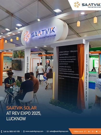 A wide view of our modern and inviting booth at the REV Expo 2025, designed for productive conversations.