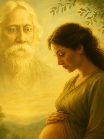 Inspired by the wisdom of Rabindranath Tagore, I believe that a child's character begins in the womb. My approach to Garbh Sanskar is about creating a "heaven of freedom" for your unborn child, where courage and consciousness are transferred through your mindful thoughts, creating a foundation for a fearless life.