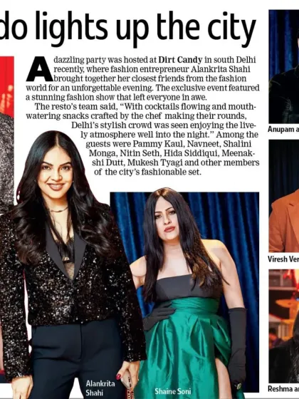 A closer look at our feature in the press for the Dirt Candy fashion party. Our founder, Navneet, was among the city's fashionable set, celebrating a night of style and glamour.