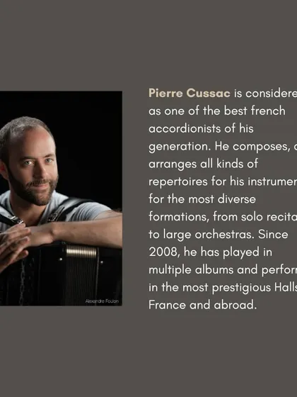 Introducing Pierre Cussac, considered one of the best French accordionists of his generation, who performed with the Lilanoor Ensemble.