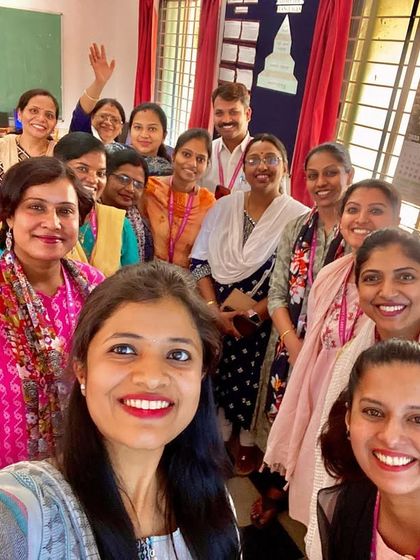 A happy selfie with the amazing teachers who attended our workshop. We believe in investing in our educators' growth to provide a world-class education to students.