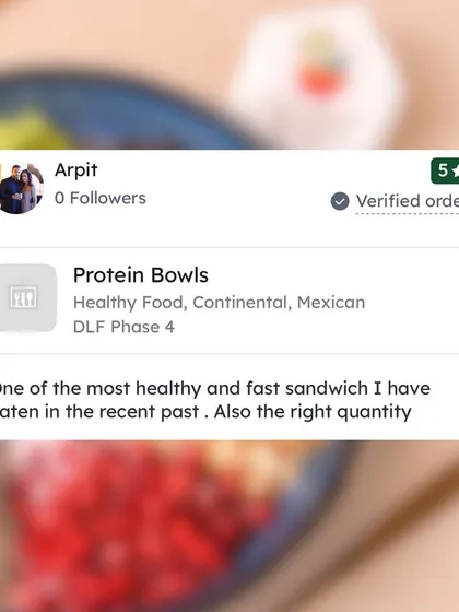 "One of the most healthy and fast sandwich I have eaten in the recent past." Reviews like this, praising the taste and portion size, mean the world to me.