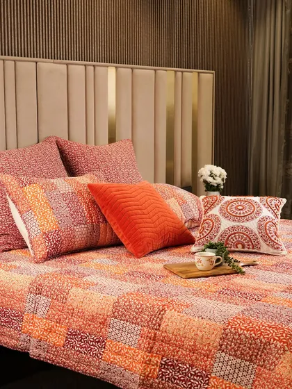 Our lifestyle photography for home furnishings places your products in a warm, lived-in context. This shot for a soft furnishing brand uses a cozy bedroom setting to showcase the texture and appeal of their bedding and pillows.