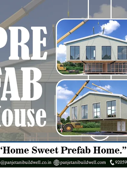 Home sweet prefab home. This graphic illustrates the modular nature of our prefabricated houses, which are manufactured off-site and then quickly assembled on location with cranes.