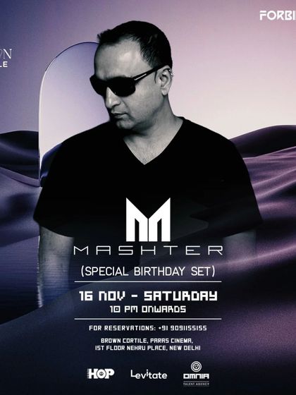 The flyer for my special birthday set at Brown Cortile in New Delhi. It was a night to remember.