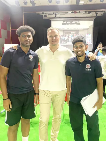 Our coaches attending a workshop with a UEFA Pro License coach. We are committed to continuous learning to bring the best and most current coaching methods to our players.
