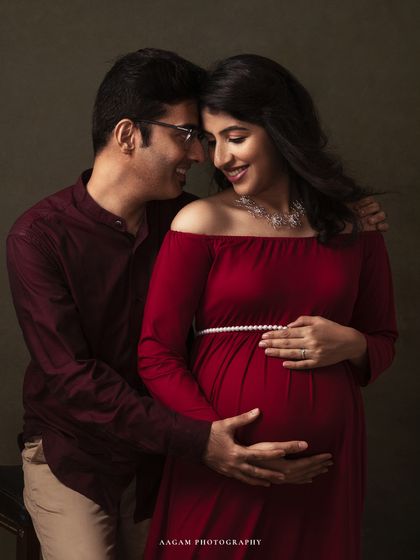 A loving embrace between partners. This image shows how I capture connection and intimacy during a fine art session.