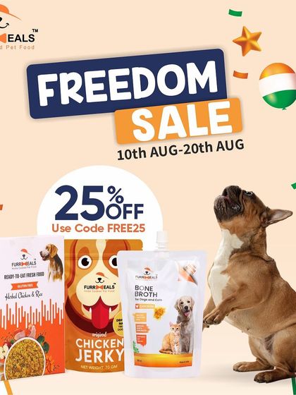 Here are more of our festive sale announcements, including for Diwali, Christmas, and Independence Day. I always try to make these celebrations special for your pets too.