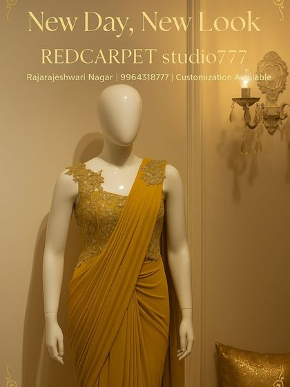 Red Carpet Studio - Bespoke Bridal & Occasion Wear Modern Fusion: Draped Sarees & Cape Sets photo 3