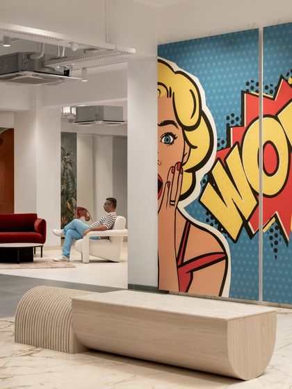 This sculptural bench? Yes, that's tile too. In Mumbai's largest tile display, I imagined the space as a maze of material stories, proving that when design dares, material listens.