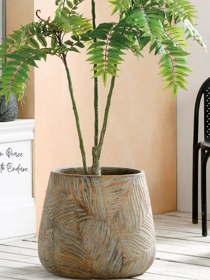My work is not just about styling, but also about the pieces I use. This planter is from my Timeless Leaves Series, handcrafted from lightweight and durable Glass Reinforced Cement (GRC) to bring an earthy, peaceful, and lasting elegance to any corner.