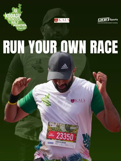 Run your own race. This isn't just a phrase; it's a reminder to embrace your personal journey, pace, and story on the beautiful trails of Kodagu.